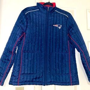 NFL authentic Patriots full zip up jacket size meduim